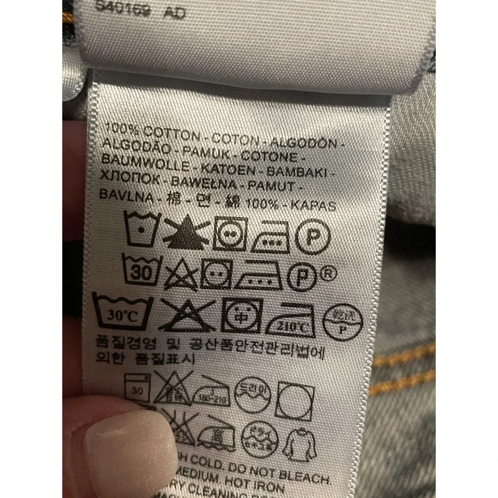 Levi's Jeans 505 Mens 36X32 Blue Denim Pants Mid Rise Regular Straight Fast Ship